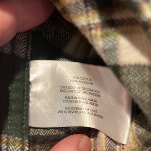 Eddie Bauer men’s  flannel plaid button down shirt size XXlarge. - Picture 4 of 7